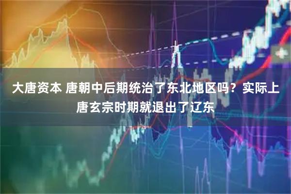大唐资本 唐朝中后期统治了东北地区吗？实际上唐玄宗时期就退出了辽东