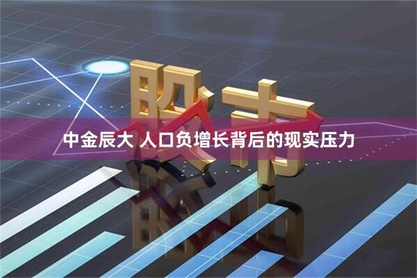 中金辰大 人口负增长背后的现实压力