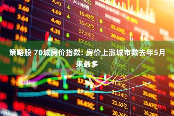 策略股 70城房价指数: 房价上涨城市数去年5月来最多