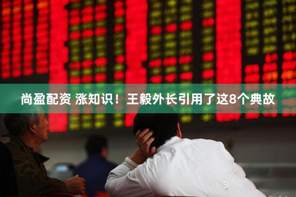 尚盈配资 涨知识！王毅外长引用了这8个典故