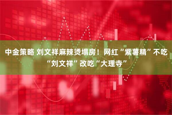中金策略 刘文祥麻辣烫塌房！网红“紫薯精”不吃“刘文祥”改吃“大理寺”