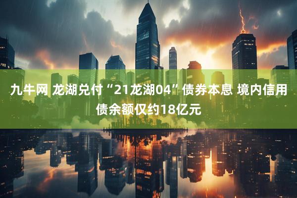 九牛网 龙湖兑付“21龙湖04”债券本息 境内信用债余额仅约18亿元